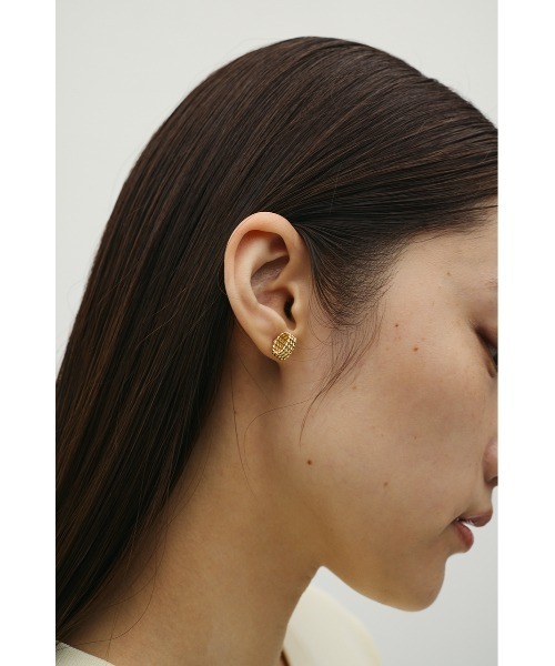STYLEMIXER（スタイルミキサー）の「メッシュデザインミニマムピアス（ピアス（両耳用）・レディース・シルバー/ゴールド・FREE）」の7枚目の写真