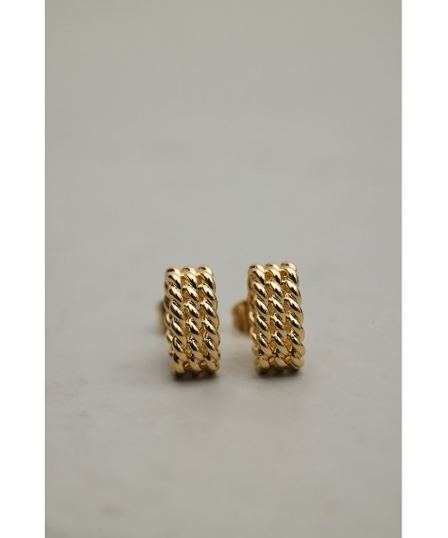 STYLEMIXER（スタイルミキサー）の「メッシュデザインミニマムピアス（ピアス（両耳用）・レディース・シルバー/ゴールド・FREE）」の8枚目の写真