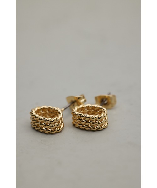 STYLEMIXER（スタイルミキサー）の「メッシュデザインミニマムピアス（ピアス（両耳用）・レディース・シルバー/ゴールド・FREE）」の12枚目の写真