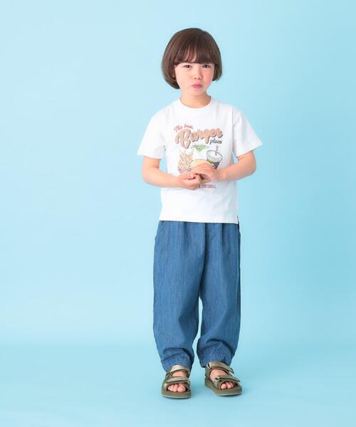 THE SHOP TK (ザ ショップ ティーケー )の「デニム 裾ゴム ジョガーパンツ(デニムパンツ・キッズ・ネイビー/ライトブルー・11/15 /14/13/12/16)」の5枚目の写真