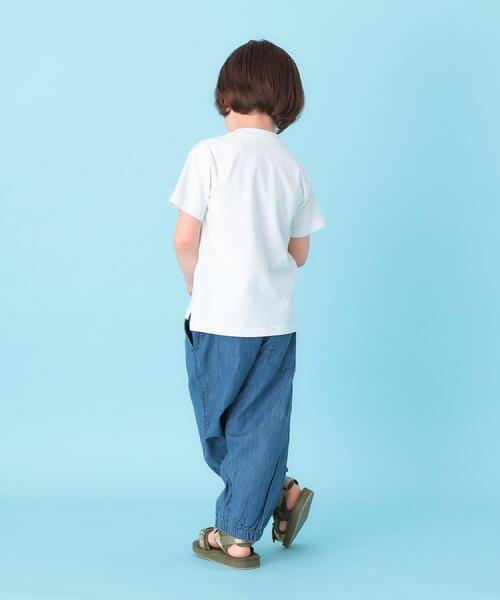 THE SHOP TK (ザ ショップ ティーケー )の「デニム 裾ゴム ジョガーパンツ(デニムパンツ・キッズ・ネイビー/ライトブルー・11/15 /14/13/12/16)」の7枚目の写真