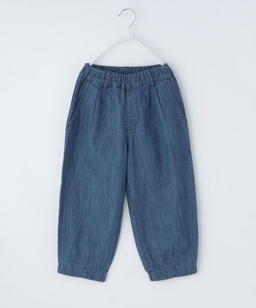 THE SHOP TK (ザ ショップ ティーケー )の「デニム 裾ゴム ジョガーパンツ(デニムパンツ・キッズ・ネイビー/ライトブルー・11/15 /14/13/12/16)」の2枚目の写真