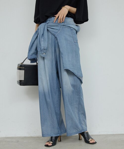 GALLARDAGALANTE(ガリャルダガランテ)の「【夏でも快適】シアーデニムパンツ(その他パンツ・レディース・ベージュ/ブルー・0/1)」の20枚目の写真