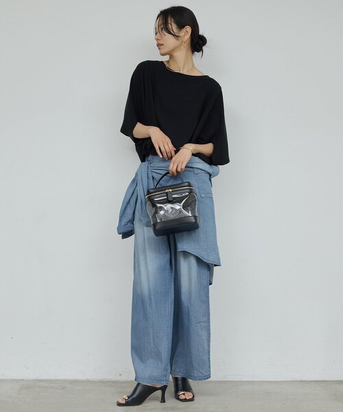 GALLARDAGALANTE(ガリャルダガランテ)の「【夏でも快適】シアーデニムパンツ(その他パンツ・レディース・ベージュ/ブルー・0/1)」の12枚目の写真