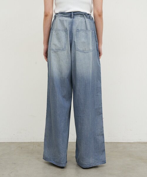 GALLARDAGALANTE(ガリャルダガランテ)の「【夏でも快適】シアーデニムパンツ(その他パンツ・レディース・ベージュ/ブルー・0/1)」の5枚目の写真