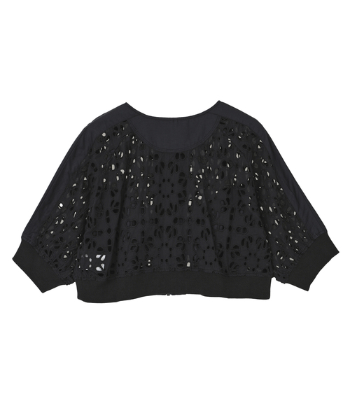 Tiara（ティアラ）の「【AAYUSHI/アユーシ】ジャケット（SGN0388）（ノーカラージャケット・レディース・ホワイト/ブラック・FREE）」の3枚目の写真