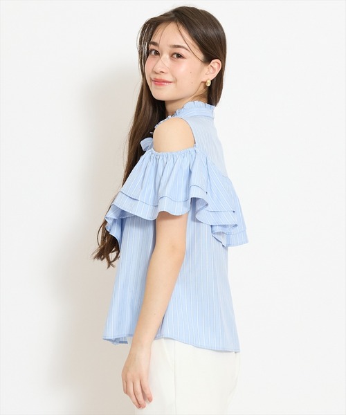 WILLSELECTION(ウィルセレクション)の「スタンドフリル2WAYスリーブブラウス(シャツ/ブラウス・レディース・ブルー系その他/オフホワイト/ホワイト系その他/ブラック・FREE)」の21枚目の写真