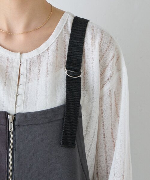 etsinta（エシンタ）の「【etsinta】スウェットオーバーサロペット（サロペット/オーバーオール・レディース・チャコールグレー/グレー・ONE SIZE）」の20枚目の写真