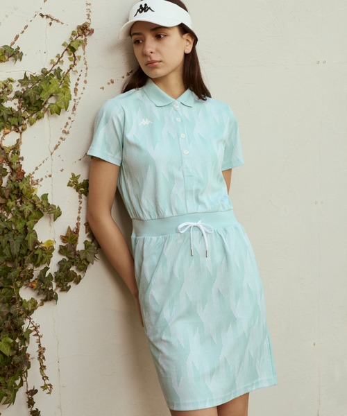 Kappa(カッパ)の「ワンピース(シャツワンピース・レディース・ブラック/グリーン/ホワイト・LL/M/S/L)」の3枚目の写真