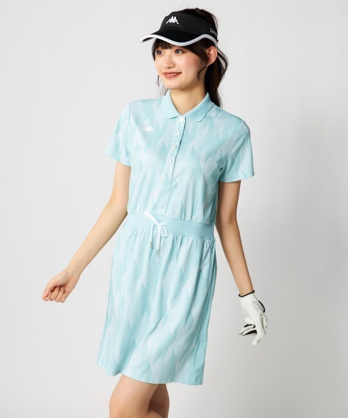 Kappa(カッパ)の「ワンピース(シャツワンピース・レディース・ブラック/グリーン/ホワイト・LL/M/S/L)」の4枚目の写真