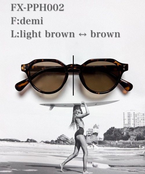 FLEX（フレックス）の「調光・偏光レンズ搭載 clown punt sunglasses / クラウンパント サングラス（サングラス・レディース・ブラック系1/ブラック系3/ブラック系2/グレー/クリア・FREE）」の2枚目の写真