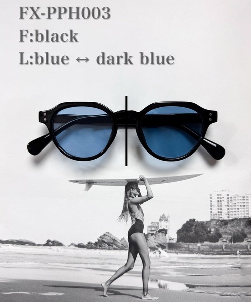 FLEX（フレックス）の「調光・偏光レンズ搭載 clown punt sunglasses / クラウンパント サングラス（サングラス・レディース・ブラック系1/ブラック系3/ブラック系2/グレー/クリア・FREE）」の3枚目の写真