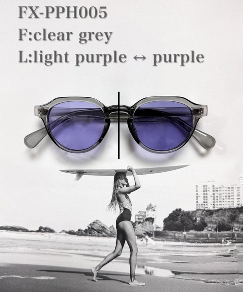 FLEX（フレックス）の「調光・偏光レンズ搭載 clown punt sunglasses / クラウンパント サングラス（サングラス・レディース・ブラック系1/ブラック系3/ブラック系2/グレー/クリア・FREE）」の4枚目の写真