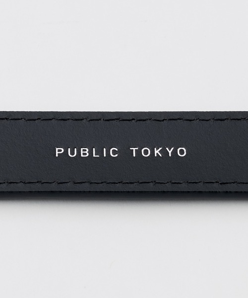 PUBLIC TOKYO（パブリックトウキョウ）の「【2026新作】ダブルループベルト（ベルト・レディース・ブラウン/ブラック・FREE）」の7枚目の写真