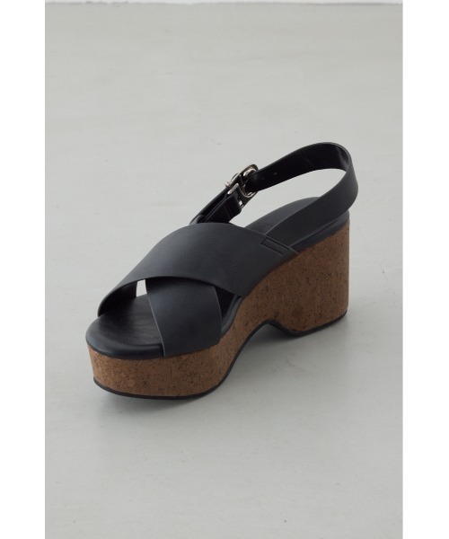 AZUL by moussy（アズールバイマウジー）の「ウェッジソールサンダル 靴（サンダル・レディース・ブラウン/ブラック・SMALL/MEDIUM/LARGE）」の9枚目の写真