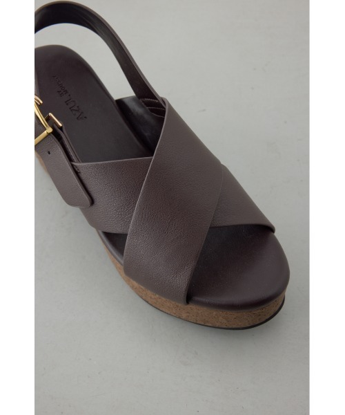 AZUL by moussy（アズールバイマウジー）の「ウェッジソールサンダル 靴（サンダル・レディース・ブラウン/ブラック・SMALL/MEDIUM/LARGE）」の21枚目の写真