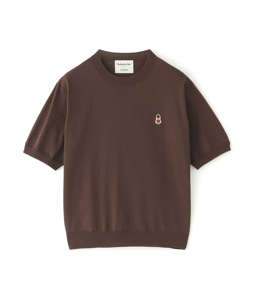 MACKINTOSH PHILOSOPHY(マッキントッシュ フィロソフィー)の「【WEB&一部店舗限定】バッキンガムベア ワッペンクルーネックニット(Tシャツ/カットソー・レディース・ライトイエロー/レッド系その他2/ネイビー/ブラック/ブラウン/ベージュ系その他・38)」の2枚目の写真