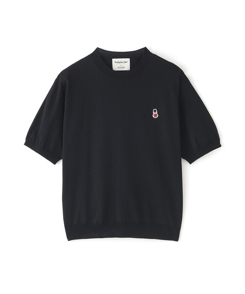 MACKINTOSH PHILOSOPHY(マッキントッシュ フィロソフィー)の「【WEB&一部店舗限定】バッキンガムベア ワッペンクルーネックニット(Tシャツ/カットソー・レディース・ライトイエロー/レッド系その他2/ネイビー/ブラック/ブラウン/ベージュ系その他・38)」の1枚目の写真