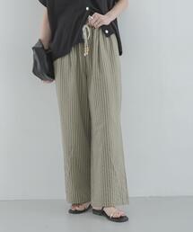 ストライプセミワイドイージーパンツ