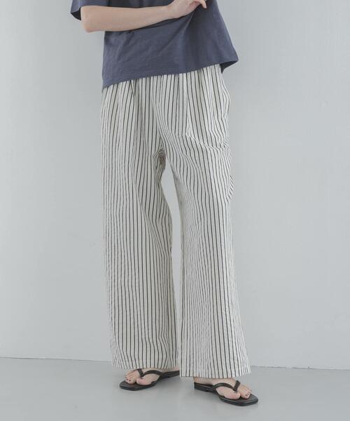 URBAN RESEARCH Sonny Label（アーバンリサーチサニーレーベル）の「ストライプセミワイドイージーパンツ（その他パンツ・レディース・カーキ/ピンク/オフホワイト・FREE）」の18枚目の写真