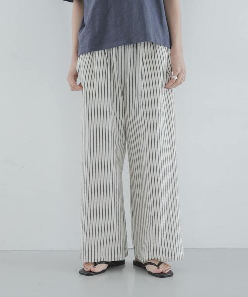 URBAN RESEARCH Sonny Label（アーバンリサーチサニーレーベル）の「ストライプセミワイドイージーパンツ（その他パンツ・レディース・カーキ/ピンク/オフホワイト・FREE）」の19枚目の写真