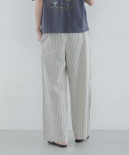URBAN RESEARCH Sonny Label（アーバンリサーチサニーレーベル）の「ストライプセミワイドイージーパンツ（その他パンツ・レディース・カーキ/ピンク/オフホワイト・FREE）」の21枚目の写真