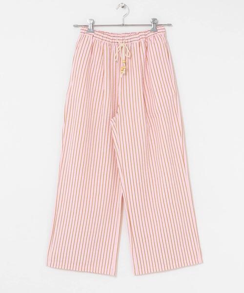 URBAN RESEARCH Sonny Label（アーバンリサーチサニーレーベル）の「ストライプセミワイドイージーパンツ（その他パンツ・レディース・カーキ/ピンク/オフホワイト・FREE）」の4枚目の写真