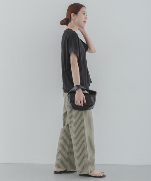 URBAN RESEARCH Sonny Label（アーバンリサーチサニーレーベル）の「ストライプセミワイドイージーパンツ（その他パンツ・レディース・カーキ/ピンク/オフホワイト・FREE）」の15枚目の写真