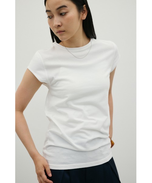 STYLEMIXER(スタイルミキサー)の「フレンチスリーブT(Tシャツ/カットソー・レディース・ブラウン/ホワイト/ブラック・FREE)」の19枚目の写真