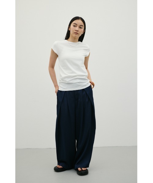 STYLEMIXER(スタイルミキサー)の「フレンチスリーブT(Tシャツ/カットソー・レディース・ブラウン/ホワイト/ブラック・FREE)」の20枚目の写真