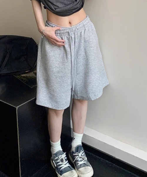 ViViDAY(ビビデー)の「スウェットハーフパンツ(スウェットパンツ・レディース・ライトグレー・M)」の10枚目の写真