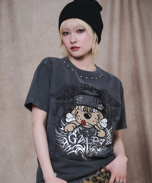GALFY(ガルフィー)の「『GALFY/ガルフィー』爆アゲ↑↑キラTシャツ【Z】(Tシャツ/カットソー・レディース・ブラック/スミクロ/ホワイト・XL/L)」の15枚目の写真