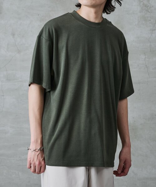COLONY 2139(コロニートゥーワンスリーナイン)の「ピーチソフトタッチTシャツ(Tシャツ/カットソー・メンズ・ホワイト/カーキ/ブラック・LARGE/MEDIUM)」の18枚目の写真