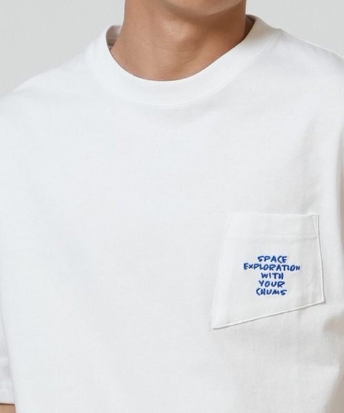 CHUMS(チャムス)の「CHUMS/チャムス 半袖 Tシャツ ボケT バックプリント CH01-2701(Tシャツ/カットソー・メンズ・ホワイト/ブラック・XL/L/M)」の11枚目の写真