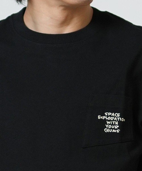 CHUMS(チャムス)の「CHUMS/チャムス 半袖 Tシャツ ボケT バックプリント CH01-2701(Tシャツ/カットソー・メンズ・ホワイト/ブラック・XL/L/M)」の22枚目の写真