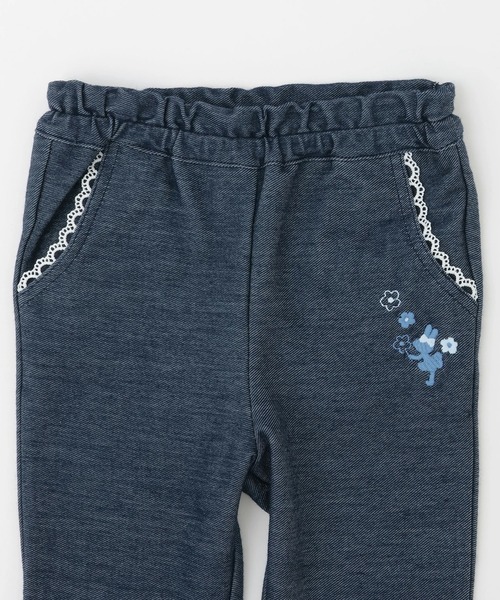 KP(ケーピー)の「デニム風ニットツイル 裾折り返しロングパンツ(その他パンツ・キッズ・ネイビー/ブルー・90cm/100cm/110cm/120cm/130cm/140cm/150cm)」の10枚目の写真