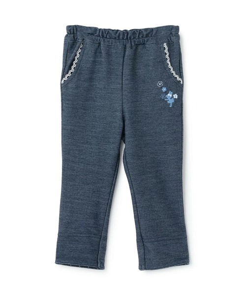 KP(ケーピー)の「デニム風ニットツイル 裾折り返しロングパンツ(その他パンツ・キッズ・ネイビー/ブルー・90cm/100cm/110cm/120cm/130cm/140cm/150cm)」の4枚目の写真