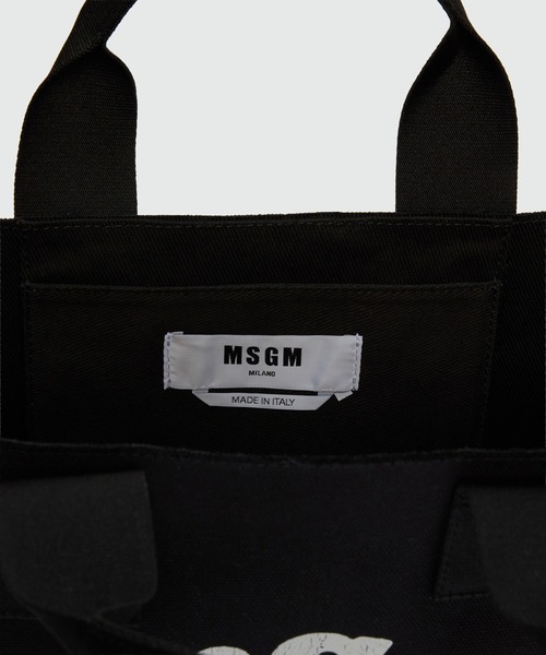 MSGM（エムエスジーエム）の「MSGM HEART LOGO 2Way キャンバスバッグ（ショルダーバッグ・レディース・ブラック・ONE SIZE）」の4枚目の写真