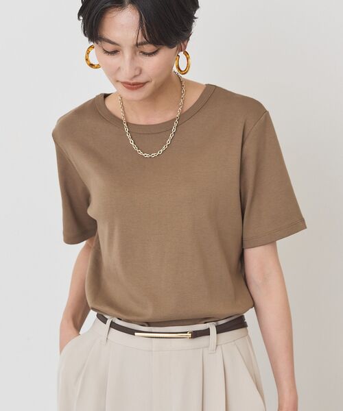 AMERICAN HOLIC(アメリカンホリック)の「【2点セット】半袖Tシャツ+チュールビスチェ(Tシャツ/カットソー・レディース・チャコールグレー/オフホワイト/モカ・L/M)」の12枚目の写真