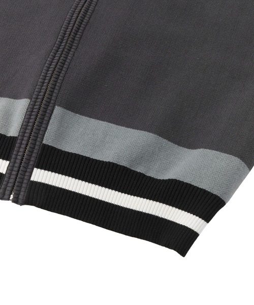 X-girl(エックスガール)の「NUMBER AND LOGO JACQUARD ZIP UP KNIT TOP(ニット/セーター・レディース・ネイビー/ブラック・ONE SIZE)」の13枚目の写真