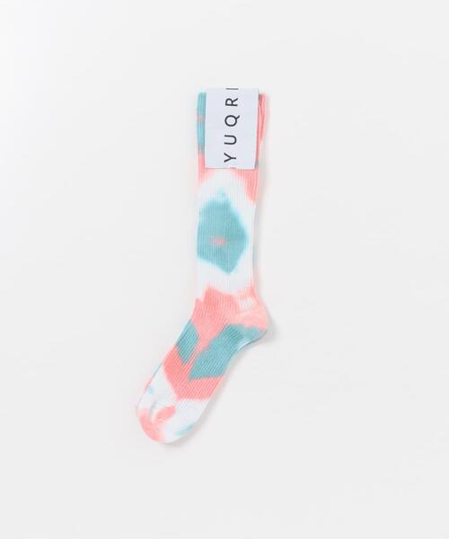 YUQRI（ユクリ）の「YUQRI　CRISPY TIE-DYE（ソックス/靴下・メンズ・ミント/ブルー系その他/ピンク系その他/ブラック系その他・FREE）」の14枚目の写真