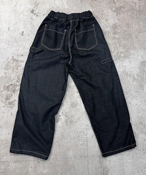 CALIFORNIA OUTFITTERS(カリフォルニア アウトフィッターズ)の「5C2 ヘリンボーンダブルニーワークパンツ(デニムパンツ・メンズ・ブラック/ベージュ・FREE)」の4枚目の写真