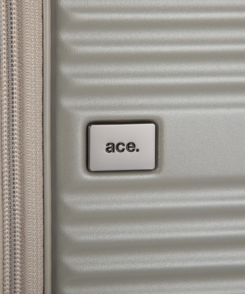 ace.(エース)の「サルートン フロントオープン キャスターストッパー 101L 05365(スーツケース/キャリーバッグ・メンズ・グレイッシュベージュ/イエロー/グリーン/ブラック・FREE)」の21枚目の写真