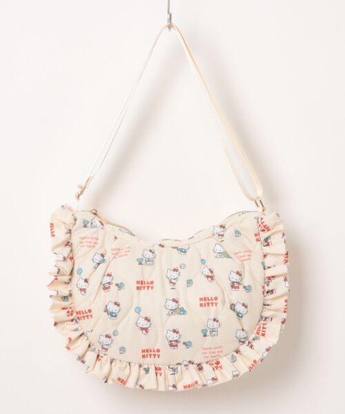 sanrio(サンリオ)の「ハローキティ/キルティングフリルショルダーバッグ(ショルダーバッグ・レディース・レッド/アイボリー・FREE)」の9枚目の写真