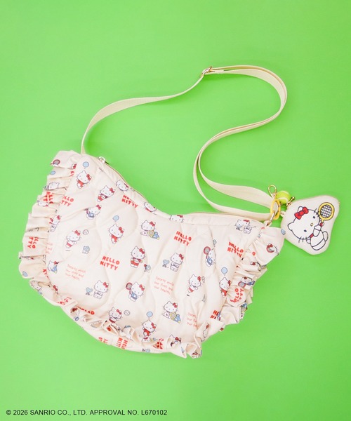 sanrio(サンリオ)の「ハローキティ/キルティングフリルショルダーバッグ(ショルダーバッグ・レディース・レッド/アイボリー・FREE)」の18枚目の写真