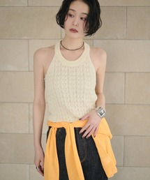 back twist knit camisole /バックツイストニットキャミソール