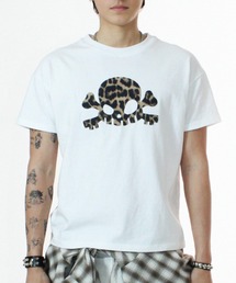 KEYMISERY（キーミザリー）の「A'GEM/9 × .kom 『KEYMISERY/キーミザリー』Skull Cross Key's Crop T-Shirt/スカルクロップTシャツ（Tシャツ/カットソー）」