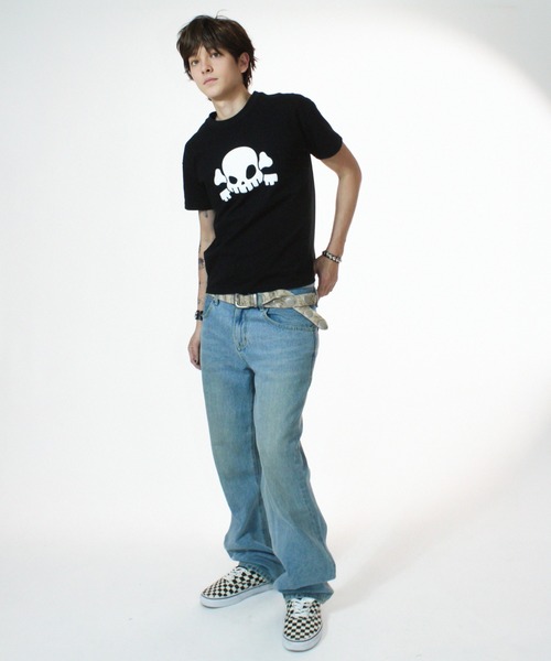 KEYMISERY(キーミザリー)の「A'GEM/9 × .kom 『KEYMISERY/キーミザリー』Skull Cross Key's Crop T-Shirt/スカルクロップTシャツ(Tシャツ/カットソー・メンズ・ホワイト/ブラック・S)」の18枚目の写真