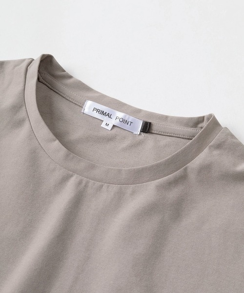 make a ray!(メイク ア レイ!)の「【83】COOL&DRY ストレッチ マルチファンクション ルームウェア/Tシャツ&ショートパンツ/セットアップ/ワンマイルウェア/2点セット/速乾/接触冷感/UVカット/ユニセックス/レディース/メンズ(ルームウェア/パジャマ・メンズ・グレイッシュベージュ/ネイビー/ブラック/チャコールグレー/オリーブ・L/XL/M)」の18枚目の写真