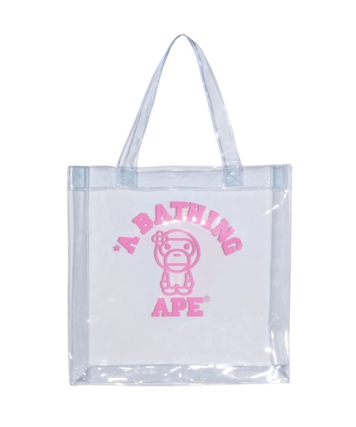A BATHING APE（アベイシングエイプ）の「BABY LISA ABC CAMO PVC BAG（トートバッグ・レディース・サックスブルー/ピンク・FREE）」の4枚目の写真